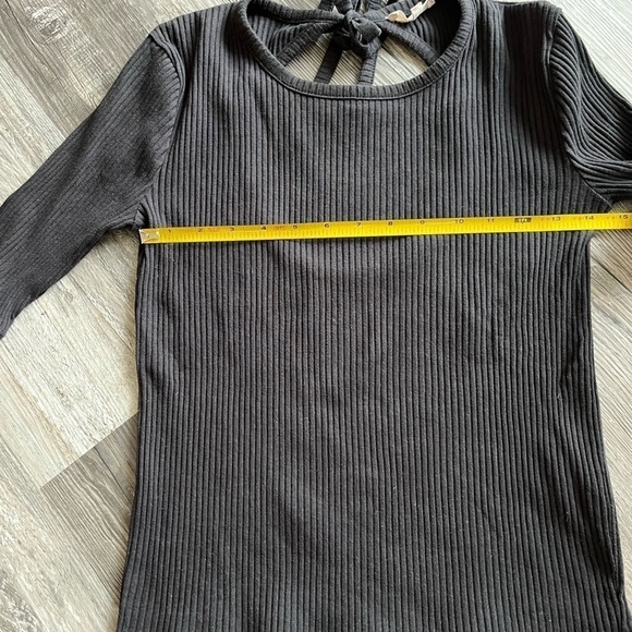 #6 Madewell Ribbed Open Back Top - Picture 3 of 6